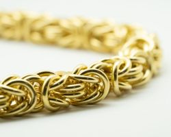 massive, handgefertigte Königskette aus Gold