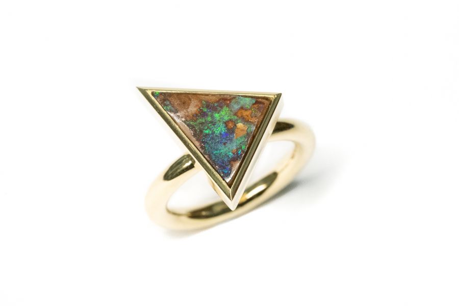 Boulder Opal Ring 